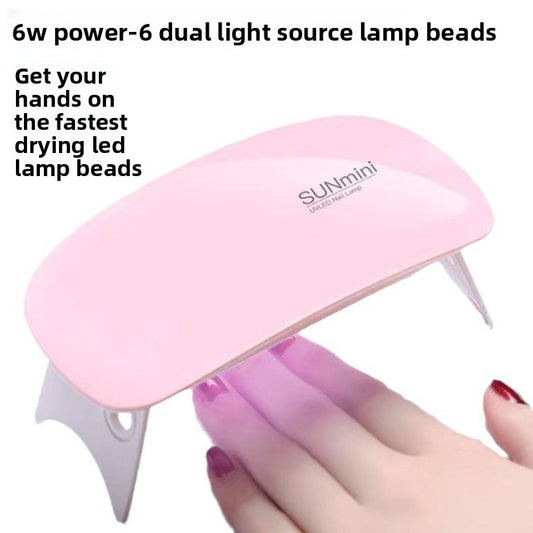 Lámpara de Uñas LED UV Plegable de 6W, Secador de Manicura Portátil, Herramienta de Secado Rápido de Esmalte en Gel para Uso Profesional en el Hogar con USB